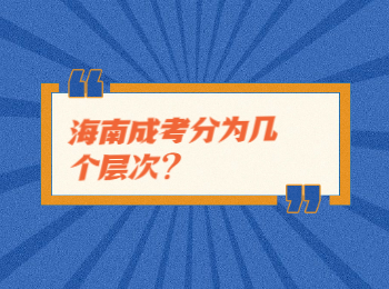 海南成考分为几个层次