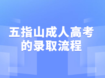 五指山成人高考的录取流程