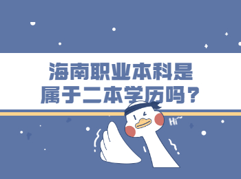 海南职业本科是属于二本学历吗?