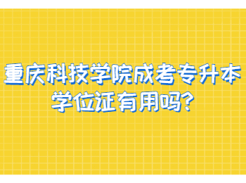 重庆科技学院成考专升本学位证有用吗