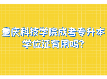 重庆科技学院成考专升本学位证有用吗