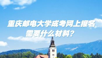 重庆邮电大学成考网上报名需要什么材料？