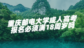 重庆邮电大学成人高考报名必须满18周岁吗